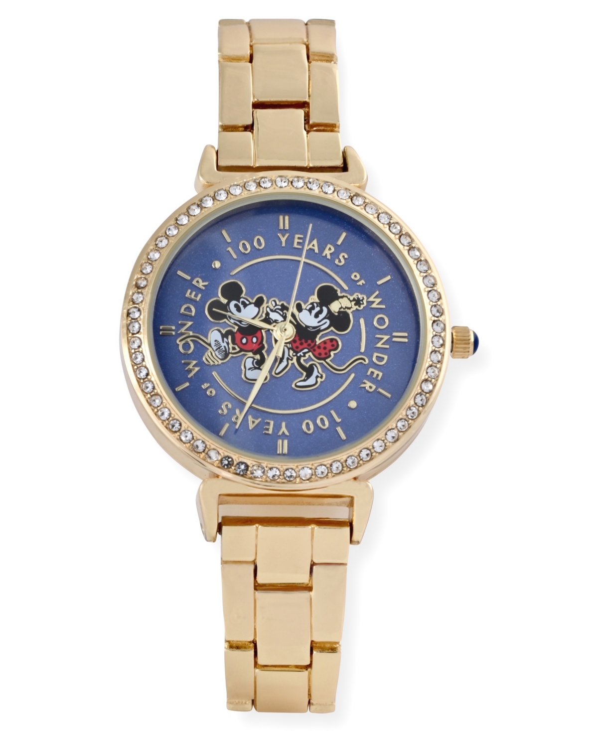 Accutime Unisex Disney 100th Anniversary Gold-tone Alloy Watch 28mm