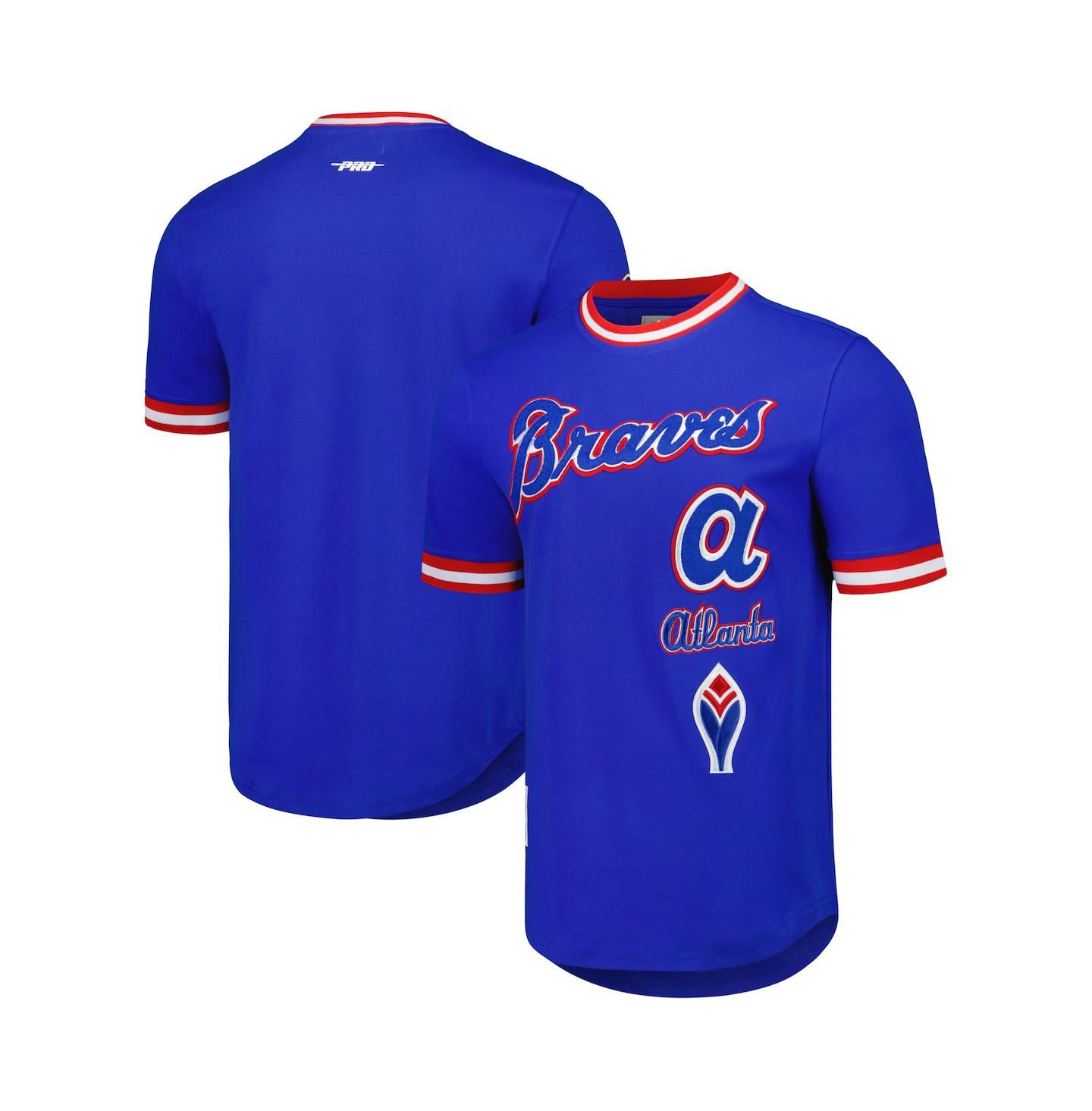 Мужская футболка Pro Standard Royal Atlanta Braves Cooperstown Collection Retro Classic — фото 1