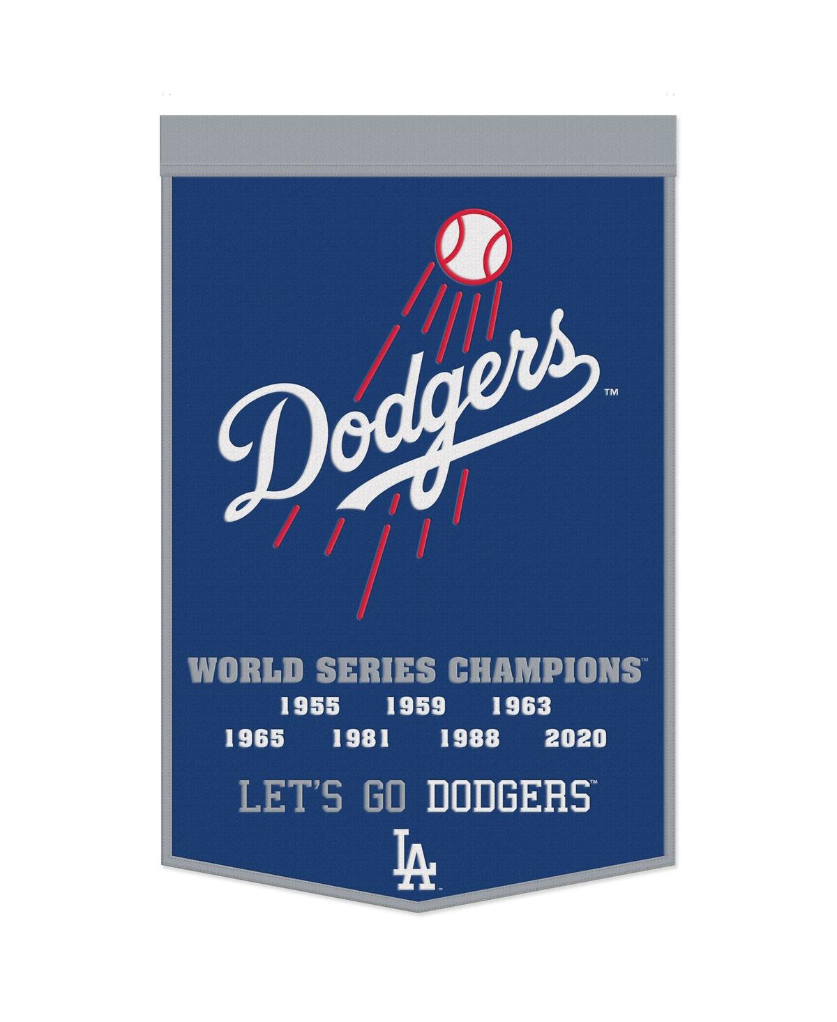 Wincraft Los Angeles Dodgers 24" X 38" Championship Banner In Blue
