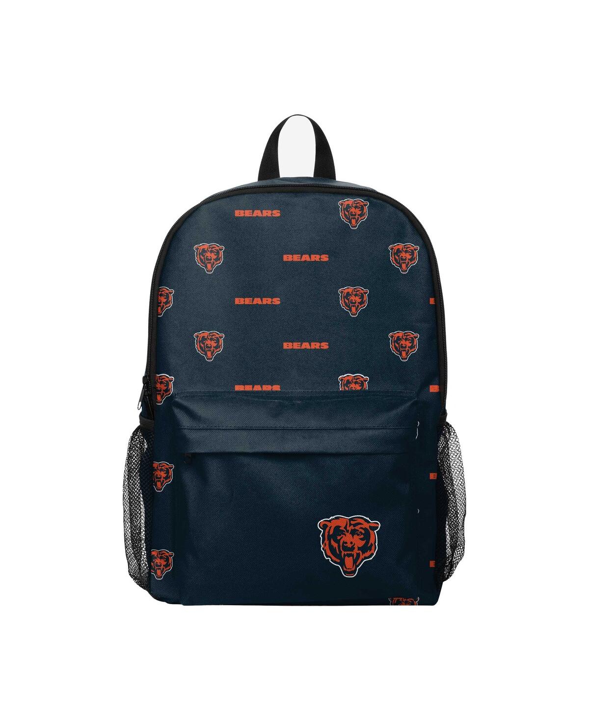 Foco Kids' Youth Boys And Girls  Chicago Bears Repeat Logo Backpack In Navy