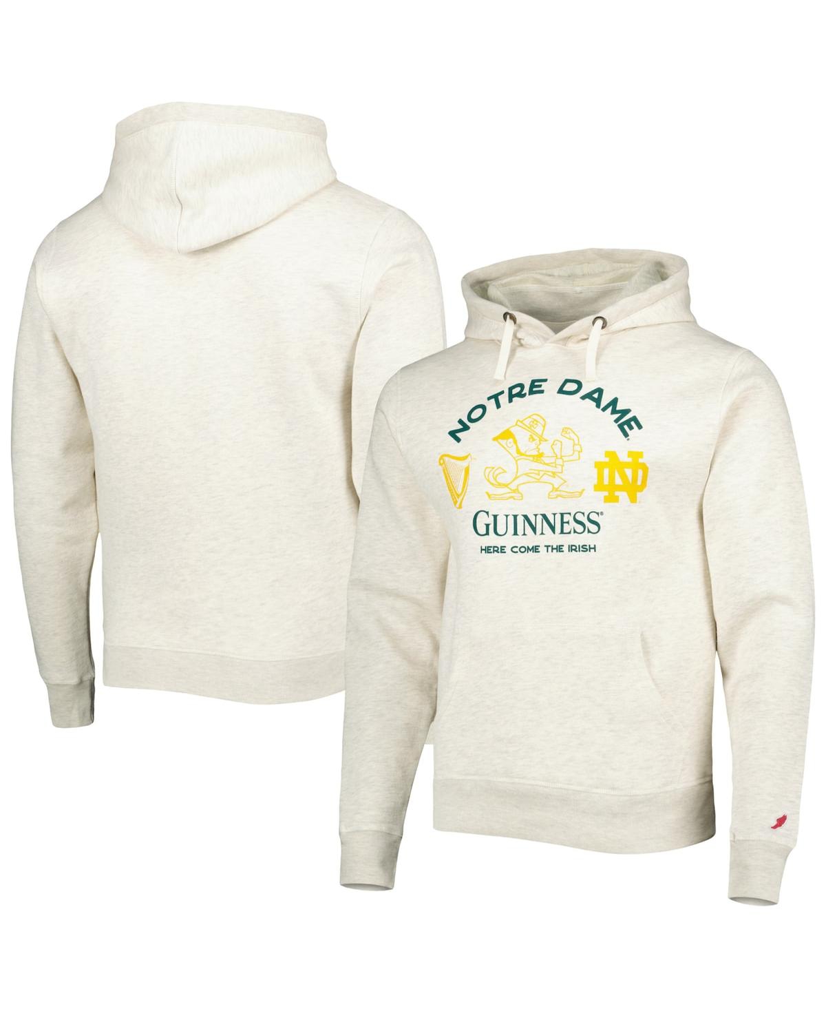 League Collegiate Wear Men's  Oatmeal Notre Dame Fighting Irish Guinness Stadium Pullover Hoodie