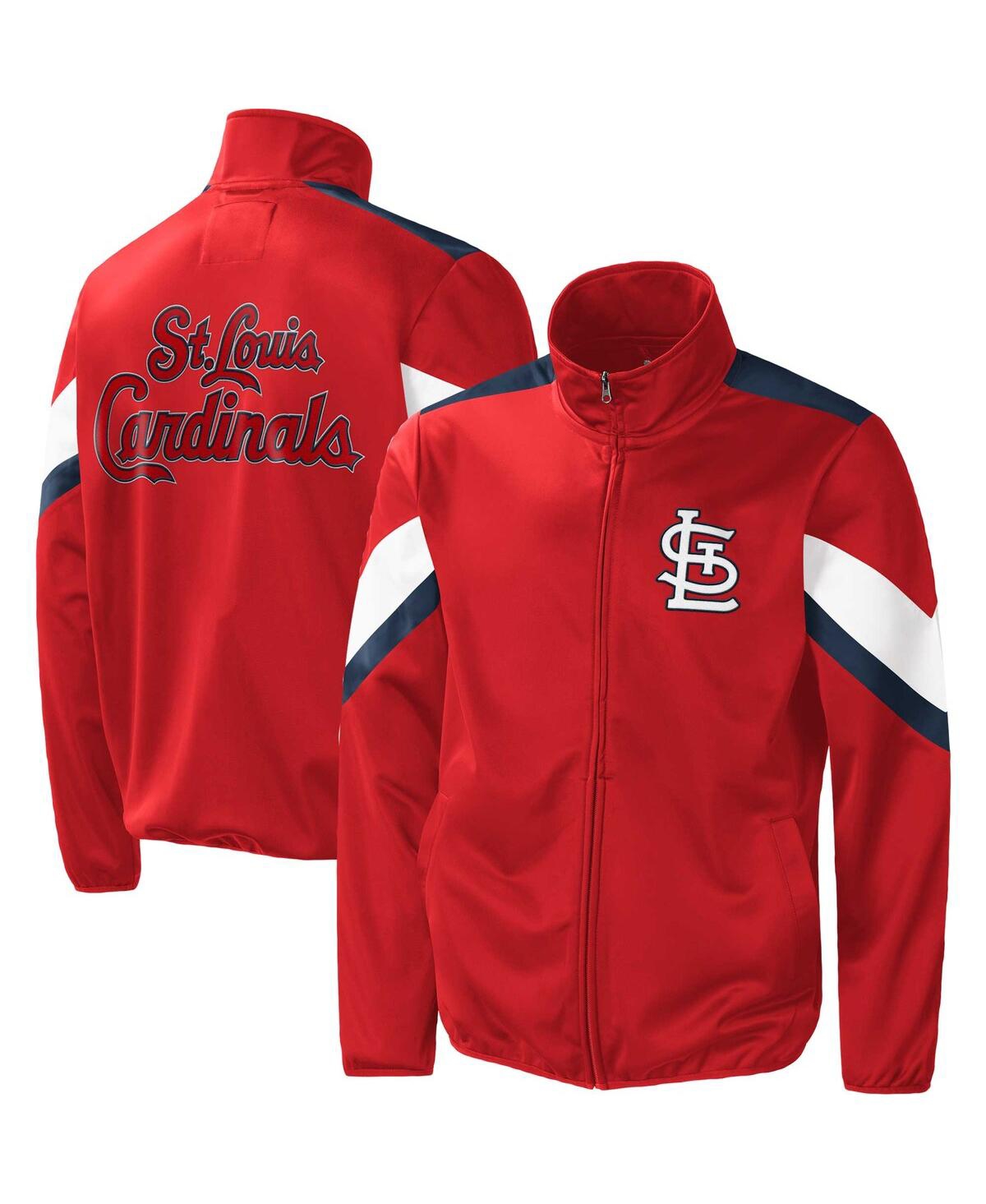 G-iii Sports By Carl Banks Men's  Red St. Louis Cardinals Earned Run Full-zip Jacket