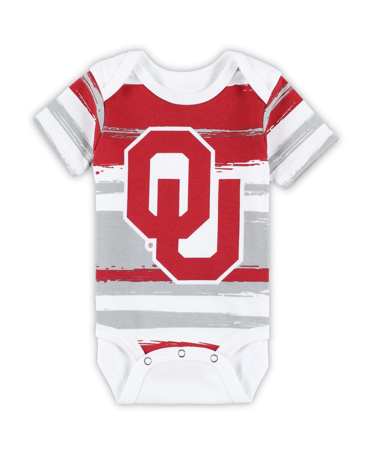 Outerstuff Babies' Newborn And Infant Boys And Girls White Oklahoma Sooners Team Favorite Bodysuit