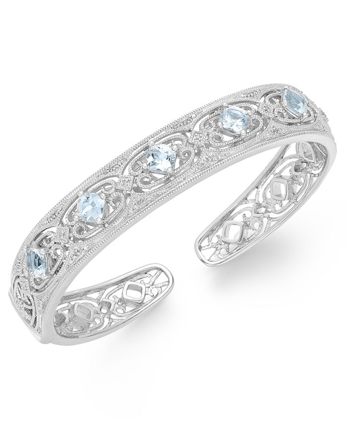 Aquamarine bracelet new arrivals macys