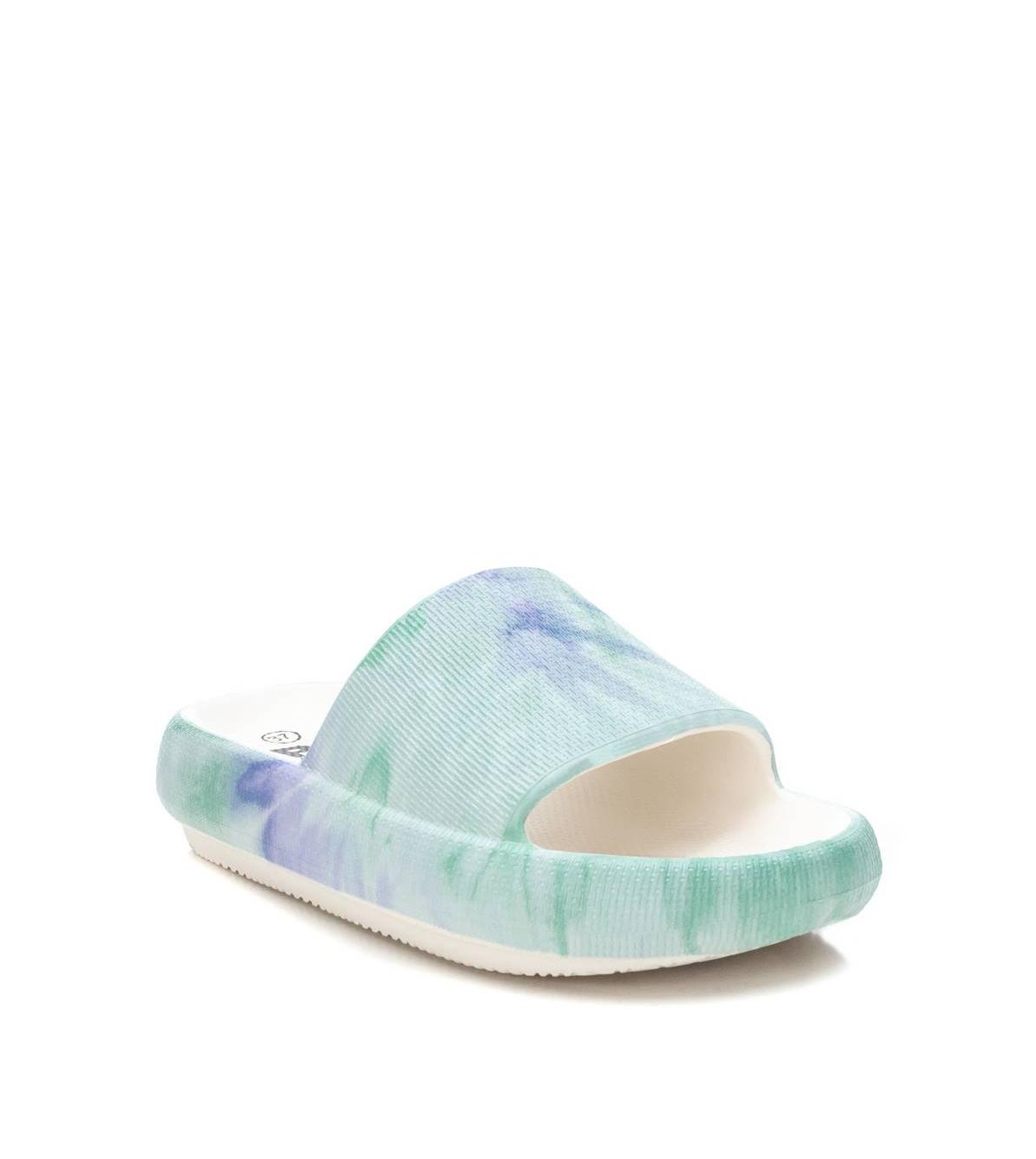 Women's Pool Slides Sandals By Xti - Turquoise/aqua
