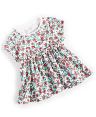 First Impressions - Baby Girls Fanciful Roses Tunic