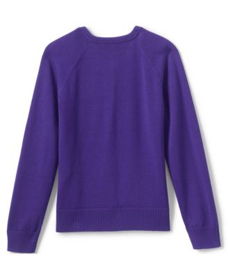 Girls School Uniform Cotton Modal Cardigan Sweater