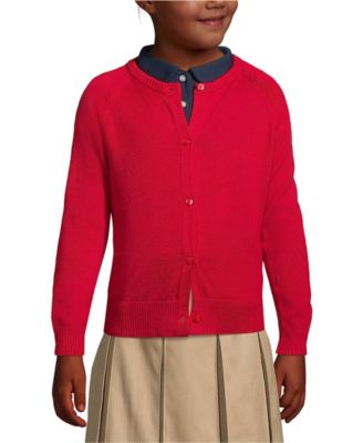 Girls School Uniform Cotton Modal Cardigan Sweater