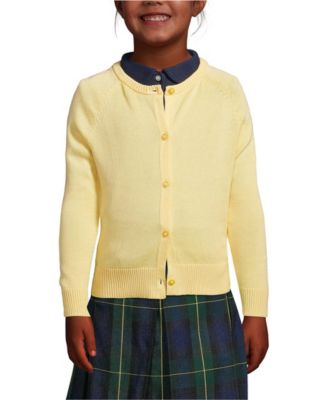 Girls School Uniform Cotton Modal Cardigan Sweater