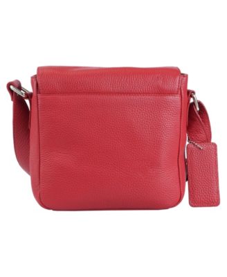 Pebbled Collection Page Leather Crossbody Bag