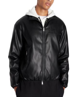 A|X Armani Exchange - Men's Faux-Leather Jacket