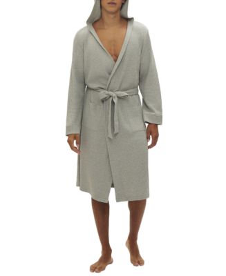 MOON linen bathrobe. Unisex newest waffle linen bathrobe. Hooded robe.