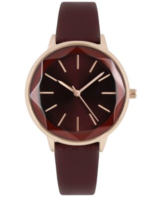 I.N.C. International Concepts - Women's Brown Strap Watch 37mm, Created for Macy's