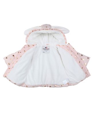 Baby Girls Soft Fleece Lined Puffer Jacket Winter Coat