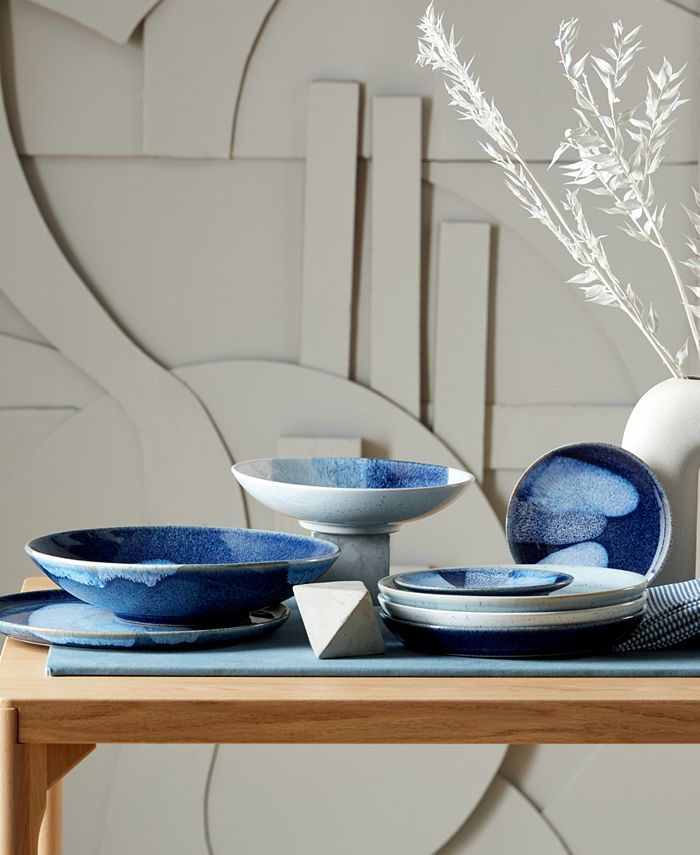 Denby Studio Blue Accent Medium Serving Bowl - Macy's