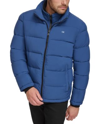 Men's Puffer With Set In Bib Detail, Created for Macy's