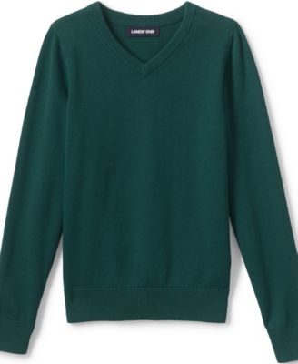 Boys School Uniform Cotton Modal Fine Gauge V-neck Sweater