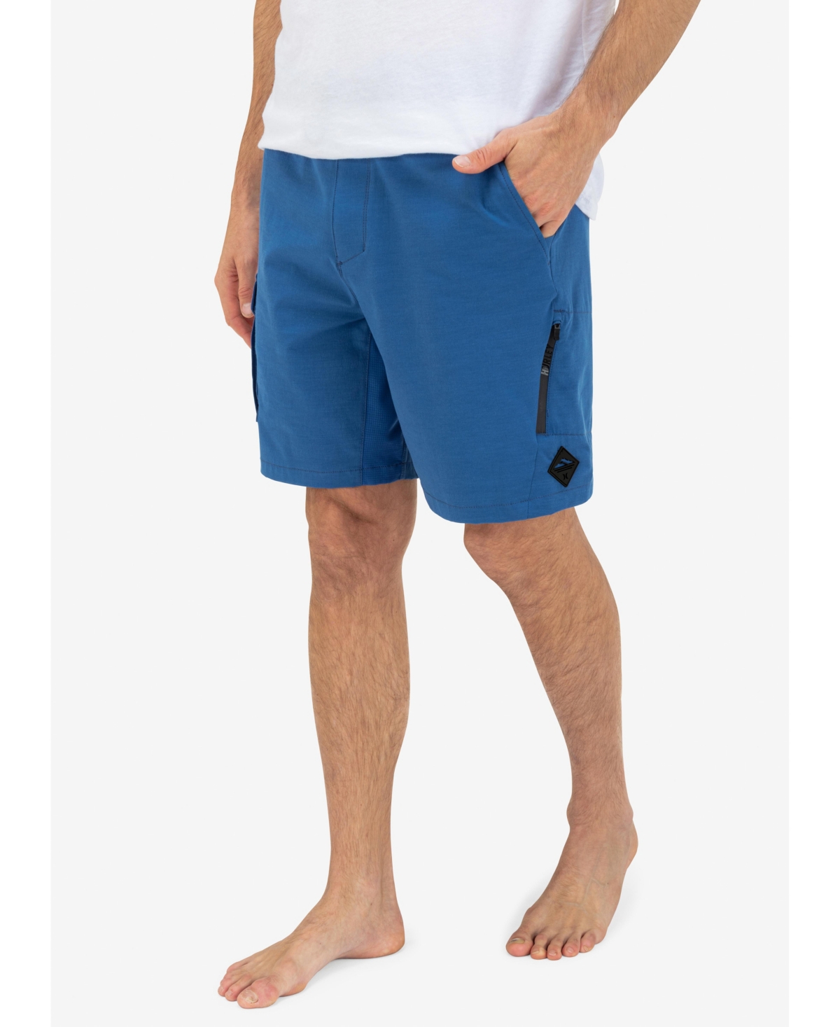Hurley Men's H2o Dri Nomad Cargo 19" Stretch Shorts In Blue Void