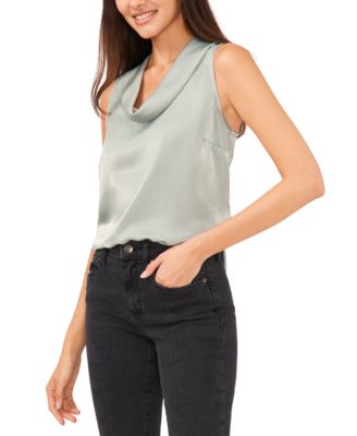 Vince Camuto - Women's Cowlneck Sleeveless Blouse