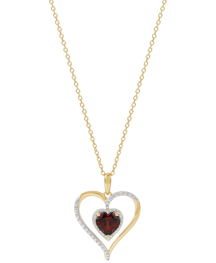 Macy's gemstone deals necklaces