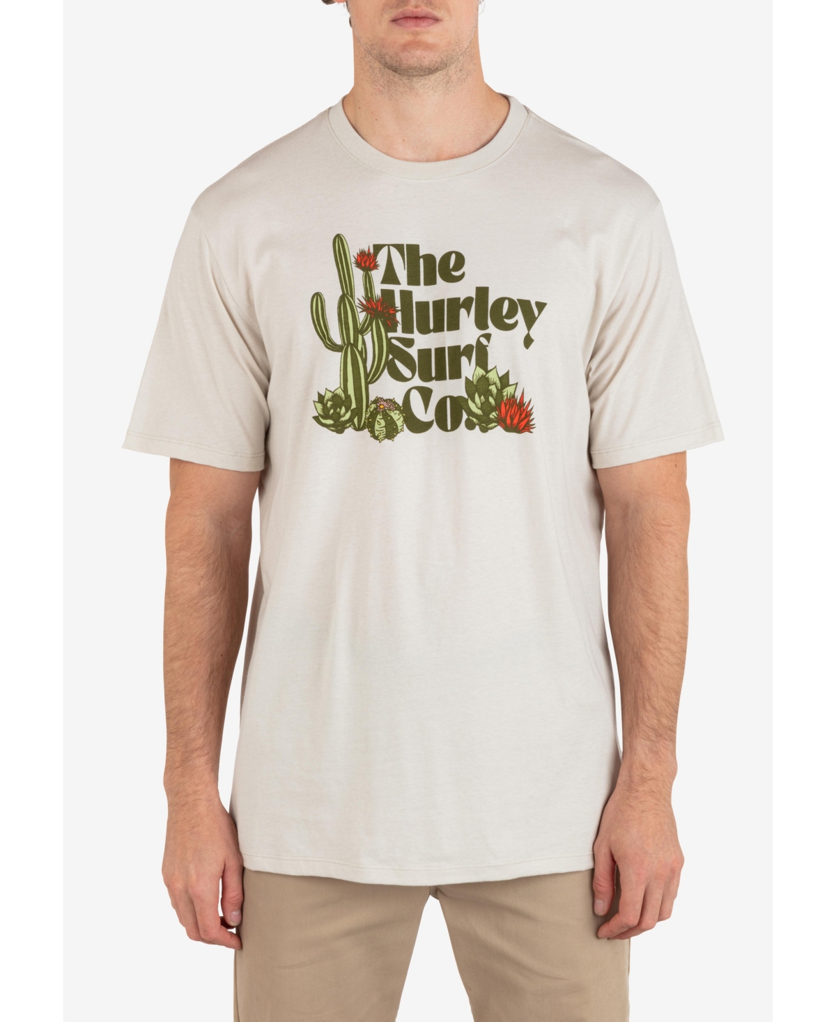 Hurley Men's Everyday Baja Short Sleeve T-shirt In Bone