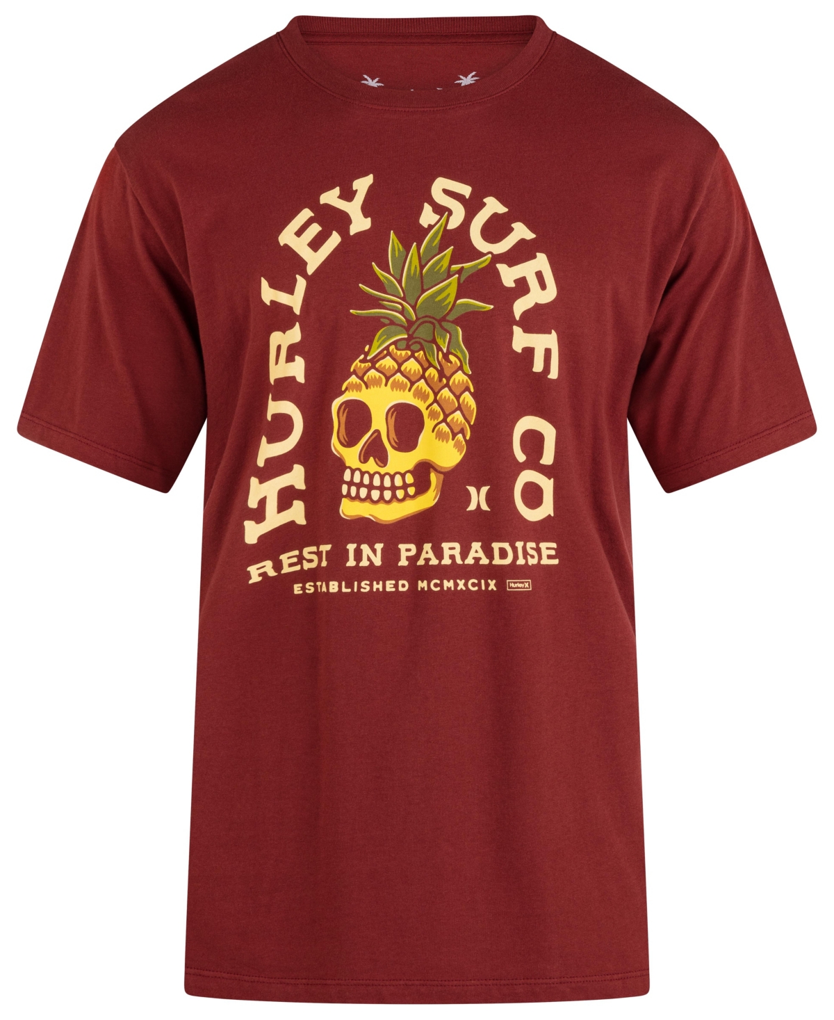 Hurley Men's Everyday Pineapple Skull Short Sleeve T-shirt