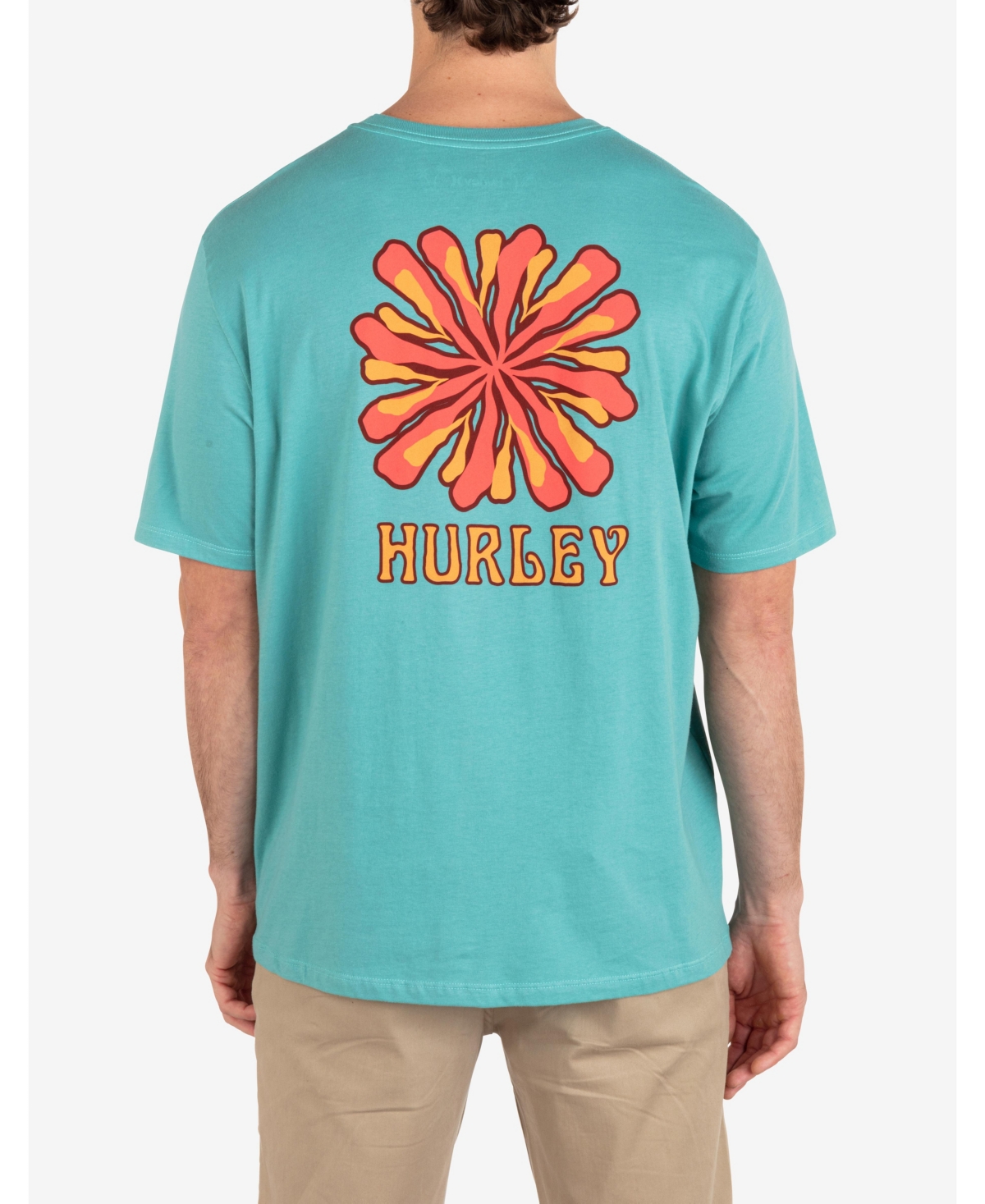 Hurley Men's Everyday Nuvo Wheel Short Sleeve T-shirt In Broken Jade