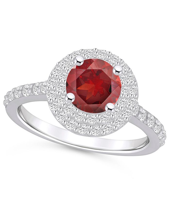 Macys garnet ring sale