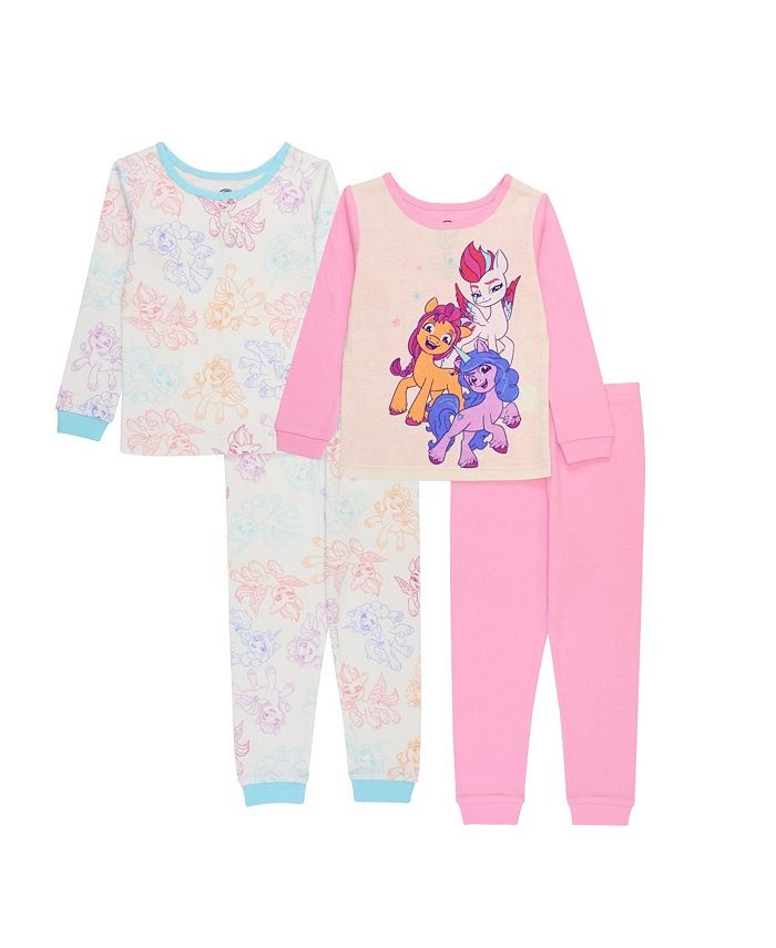 My Little Pony Toddler Girls Pajama Set, 4 Piece - Macy's