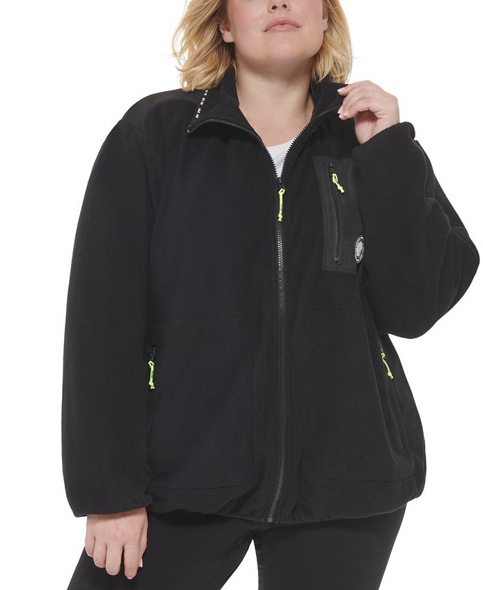 DKNY Plus Size Polar Fleece Full ZipUp Jacket Macy's