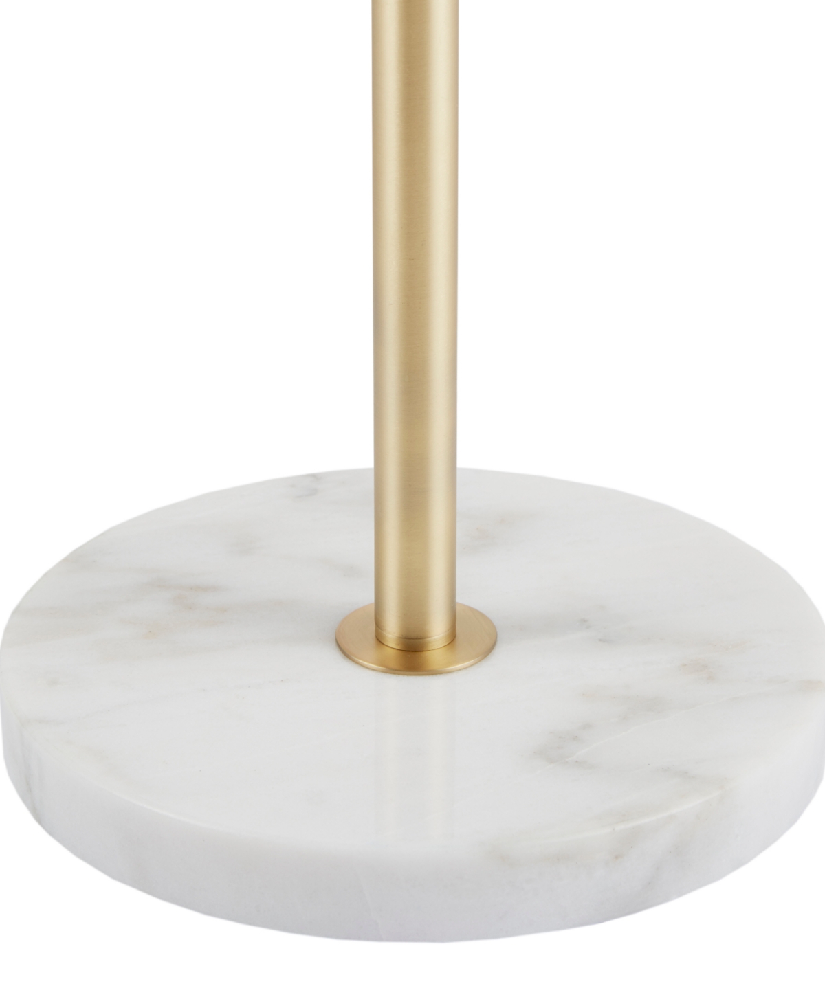 Ink+ivy Holloway 3-globe Light Floor Lamp With Marble Base In Gold