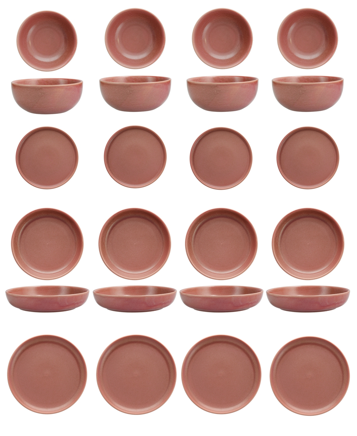 Fortessa Sound Desert Rose 16 Pc. Dinnerware Set, Service For 4 In Desert Rose