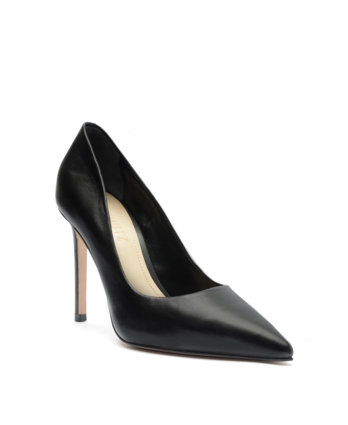 Shop Schutz Women's Lou Pointed Toe Pumps In Black Leather
