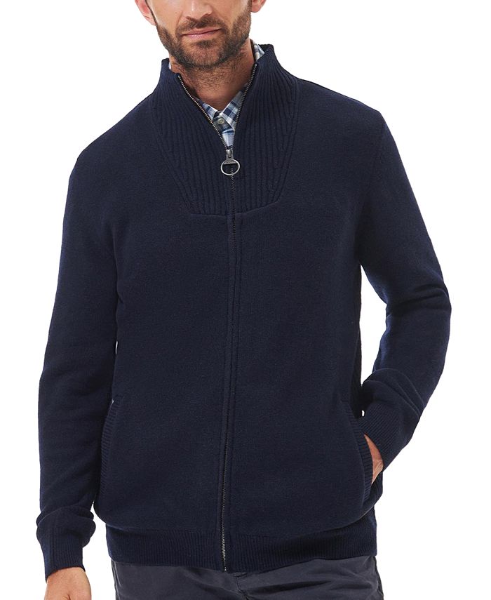 Barbour Men's Nelson Essential Full-Zip Sweater - Macy's
