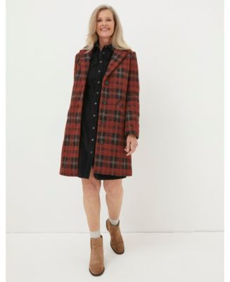 Fatface camel wool store coat