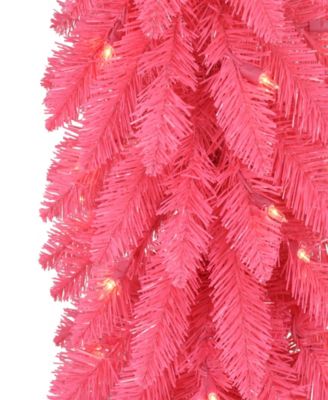 Puleo 4' Pre-Lit Artificial Alpine Pencil Tree - Macy's