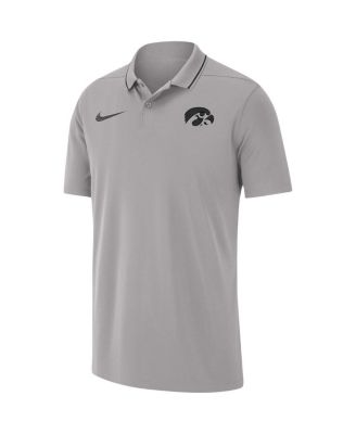 Men's Gray Iowa Hawkeyes 2023 Coaches Performance Polo Shirt