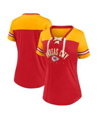 Women's Fanatics Branded Red/Yellow Kansas City Chiefs First