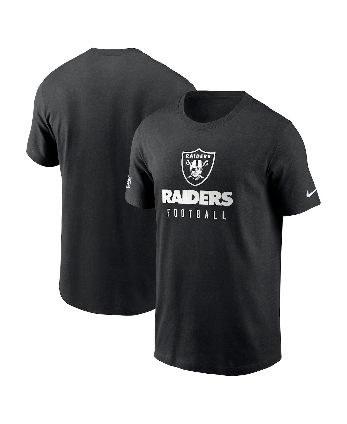 Nike Men's Dri-fit Sideline Team (nfl Las Vegas Raiders) T-shirt In Black