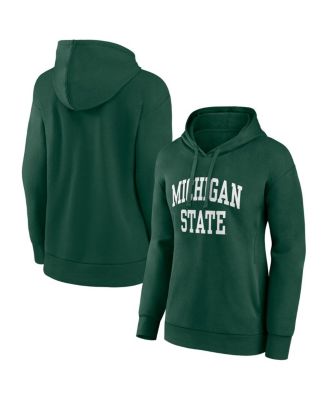Women's Green Michigan State Spartans Basic Arch Pullover Hoodie
