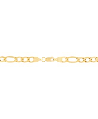Lightweight 22" Figaro Link Necklace (5-3/4mm) in 14k Gold