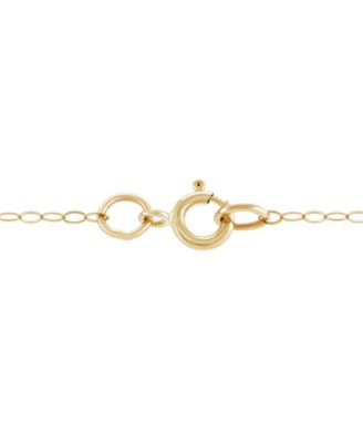 Children's 15 Diamond Accent Cross Pendant in 14k Gold