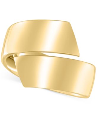Bypass Ring in 14k Yellow Gold and 14k White Gold