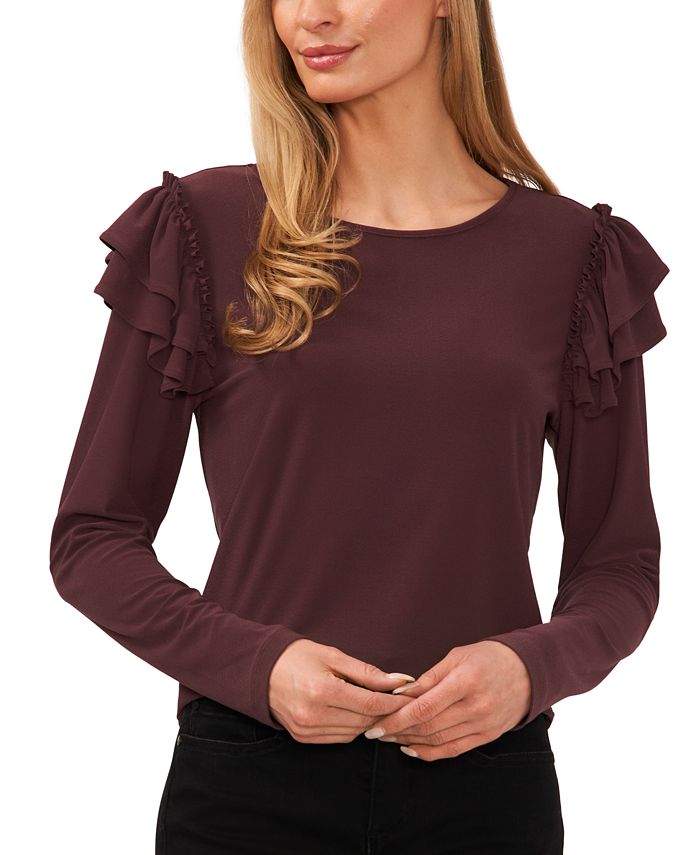 Cece ruffle top shop