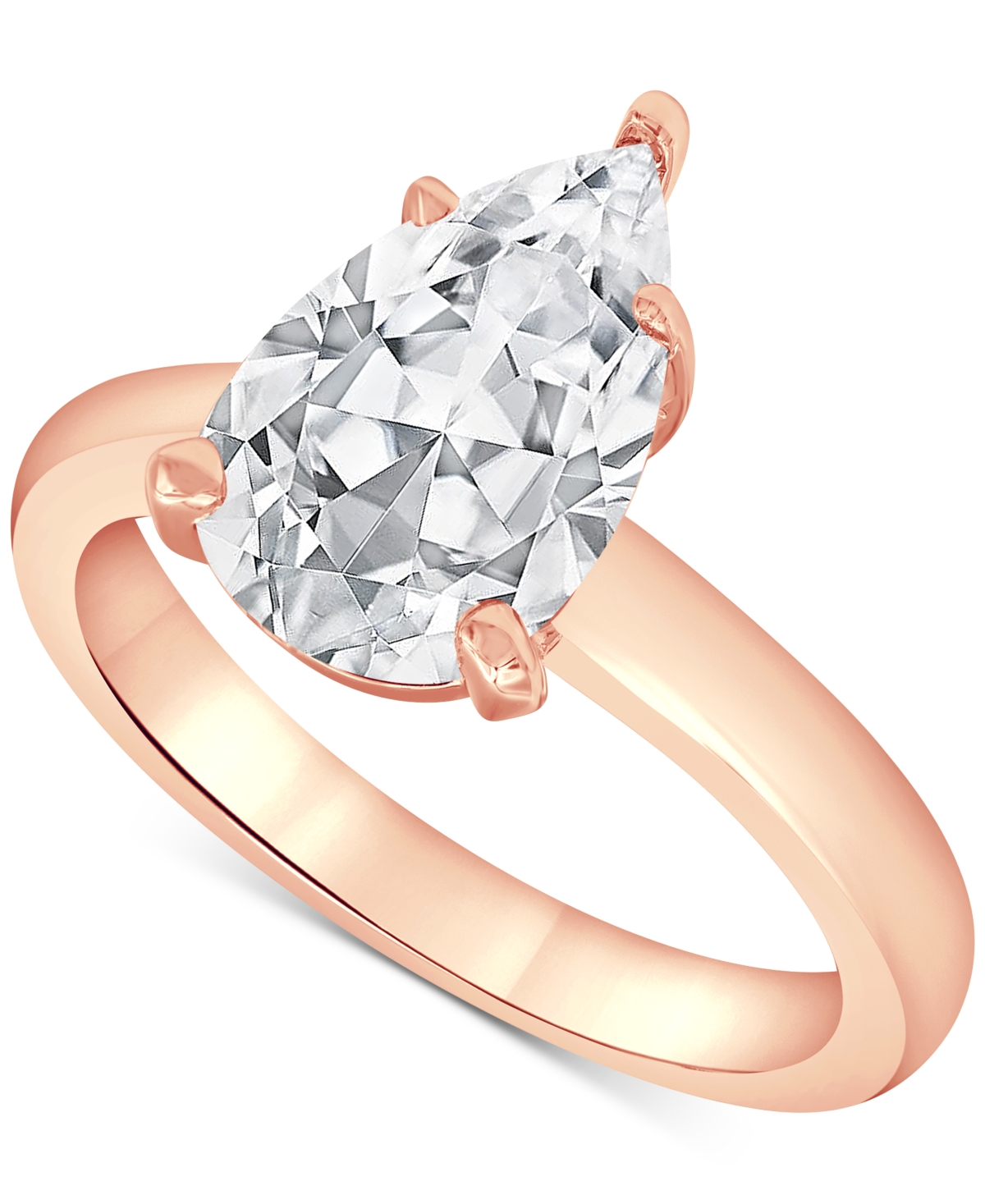 Badgley Mischka Certified Lab Grown Diamond Engagement Ring (3 Ct. T.w.) In 14k Gold In Rose Gold