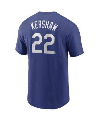 Men's Clayton Kershaw Los Angeles Dodgers Name and Number Player T-Shirt