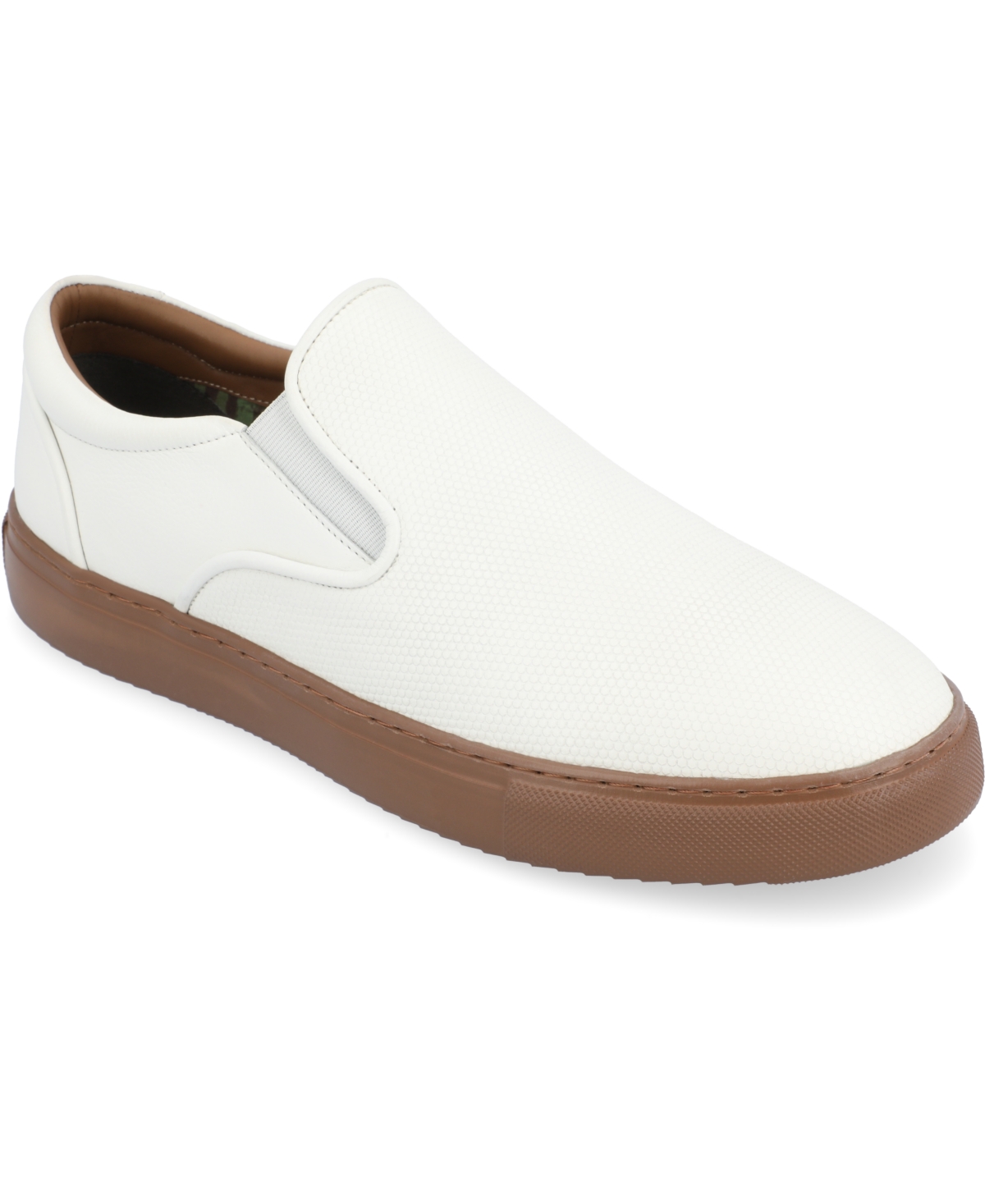 Shop Thomas & Vine Men's Conley Slip-on Leather Sneakers In White