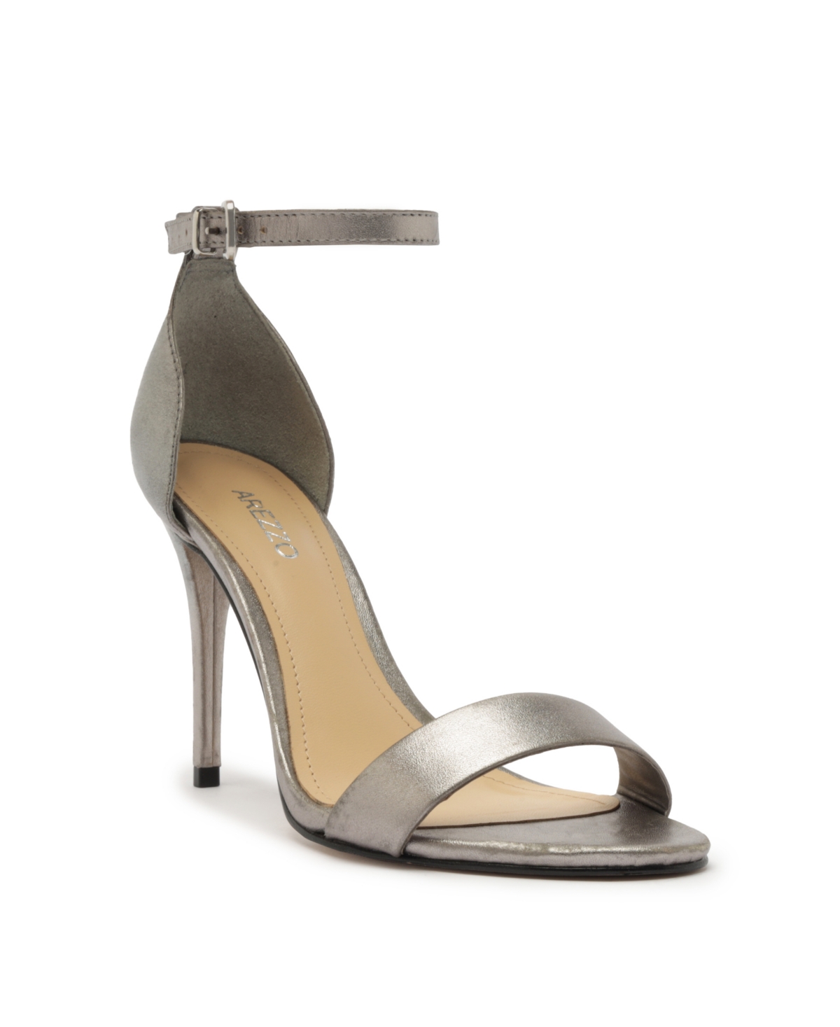 Shop Arezzo Women's Isabelli High Stiletto Sandals In Silver Metallic