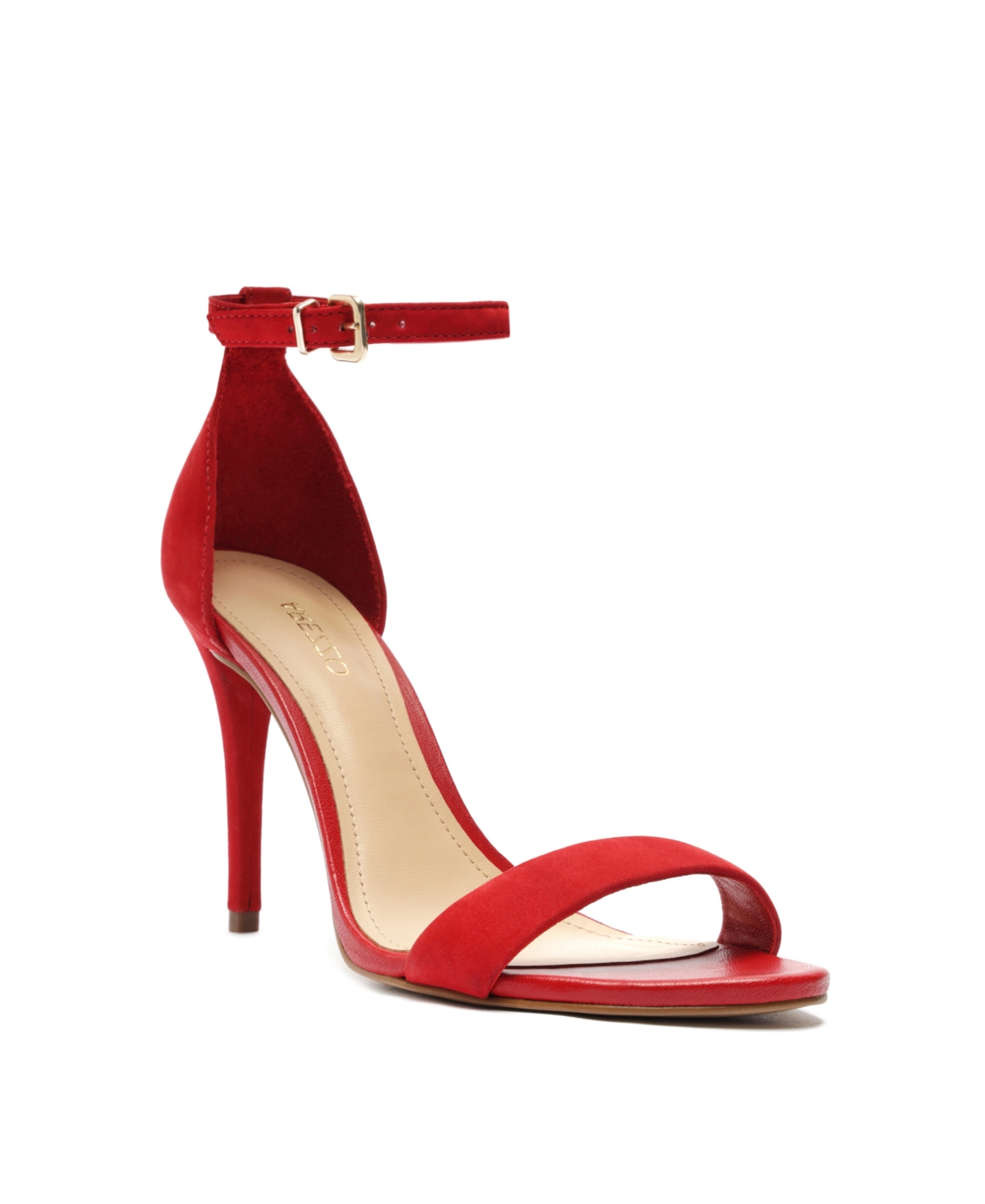 Shop Arezzo Women's Isabelli High Stiletto Sandals In Red Nubuck