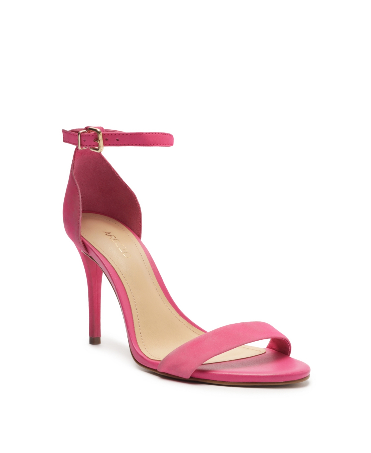 Shop Arezzo Women's Isabelli High Stiletto Sandal In Pink Blair Nubuck